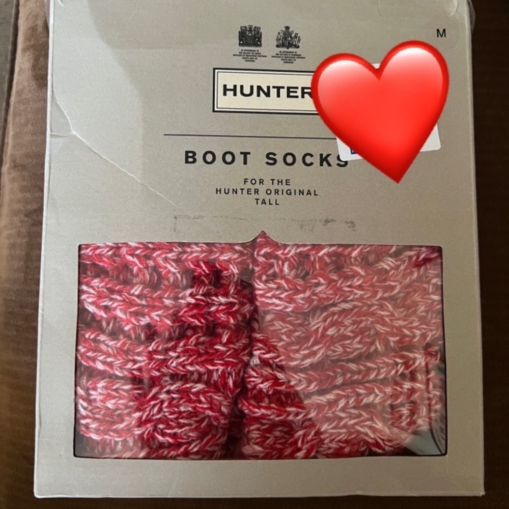 Hunter Boots Sock, ribbed knit cuff